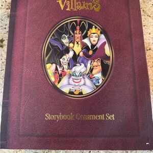 Vintage Disney Villains Storybook Ornament Set - Multicolor